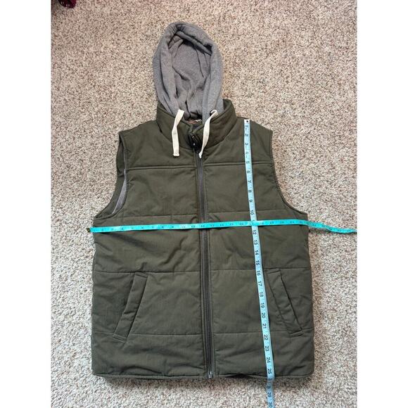 The NORMAL BRAND DANO Hooded Men's Vest, size Large, Green - Picture 9 of 14